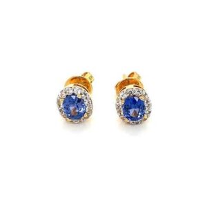 blue sapphire earrings