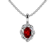 ruby diamond necklace