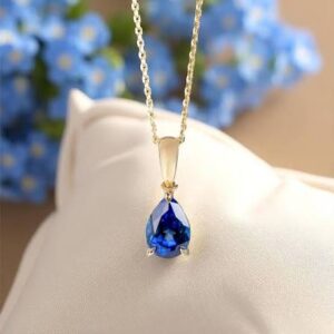 sapphire pendant necklace